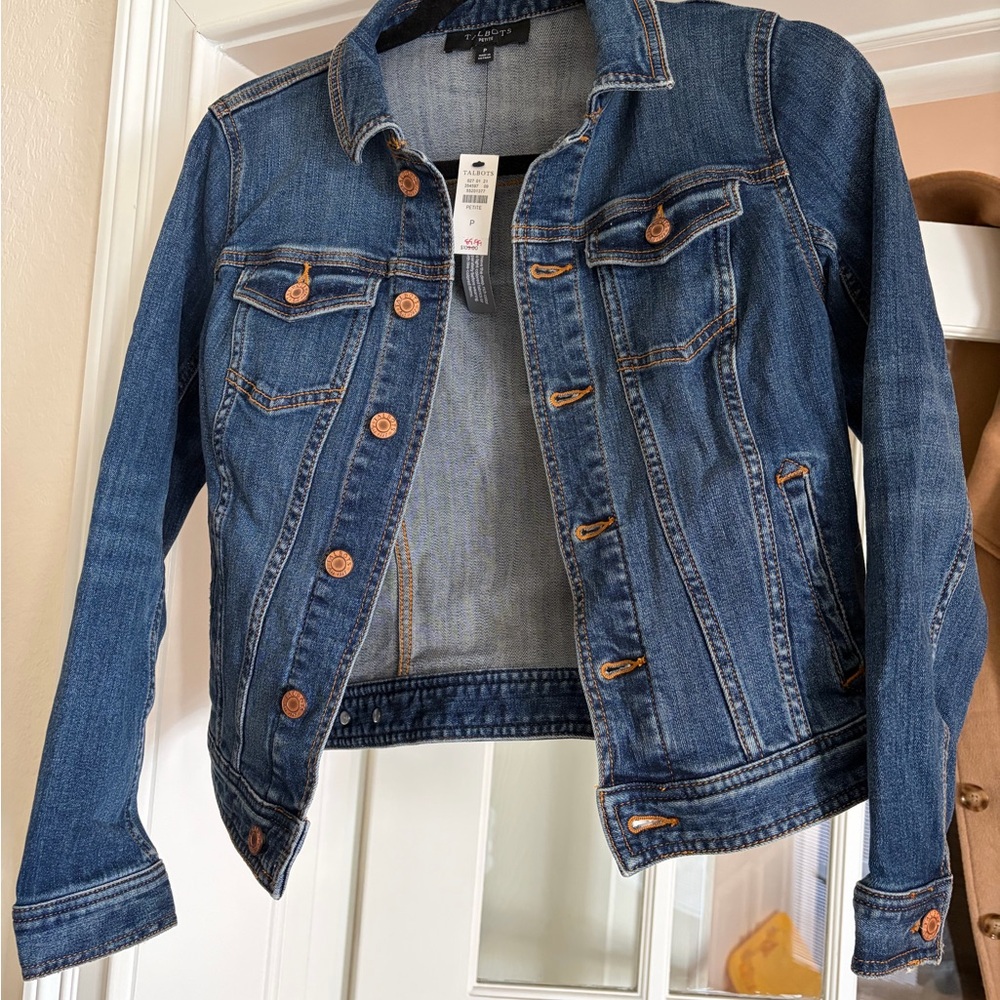 NWT Denim Jacket Women’s Size P Small - Talbots